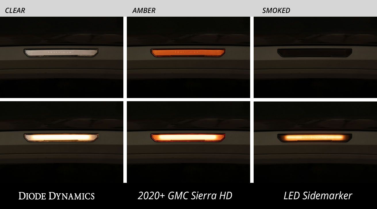 LED Sidemarkers for 2020-2025 GMC Sierra/Canyon (set)