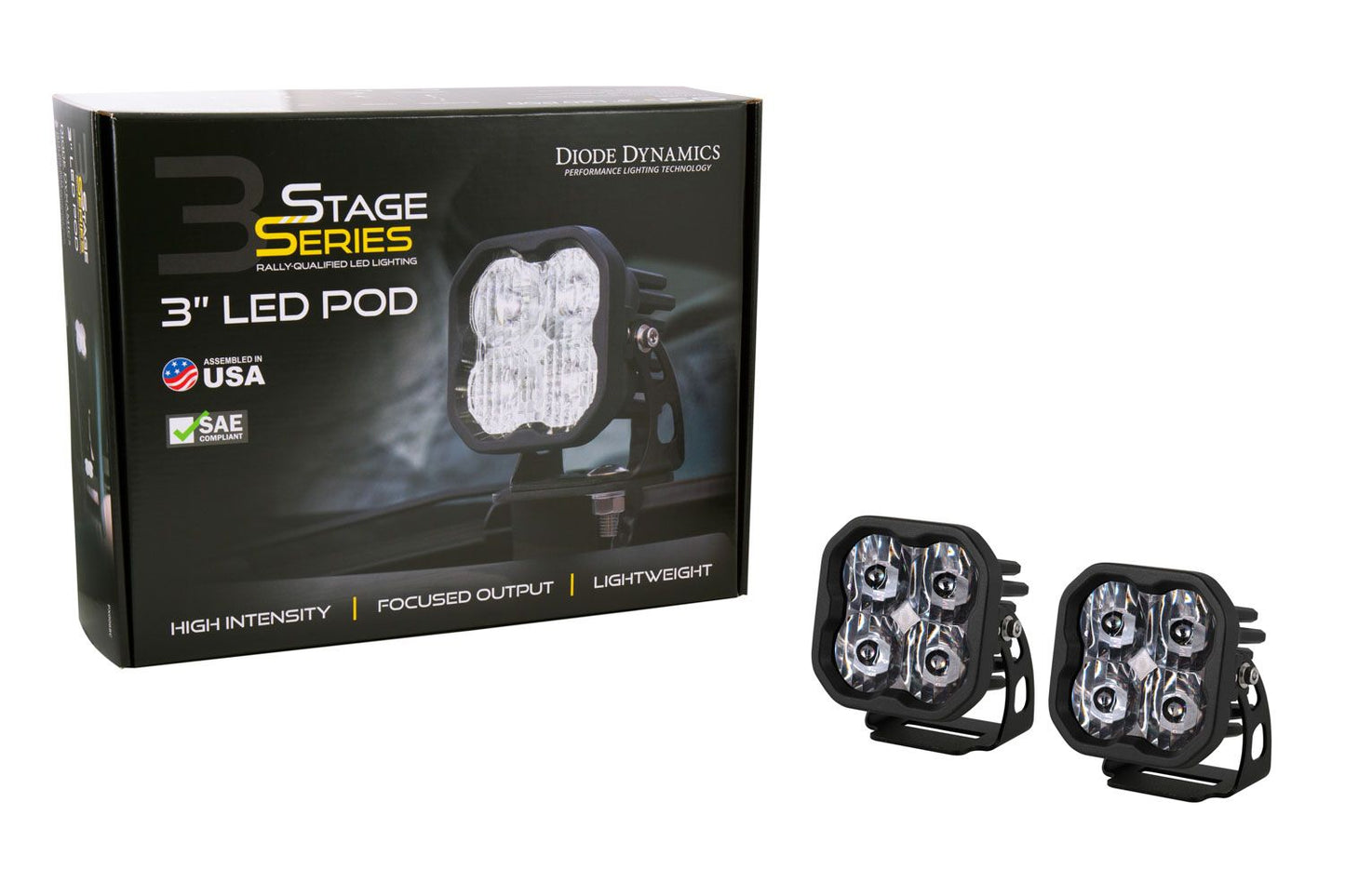 SS3 White Pro LED Pod (pair)