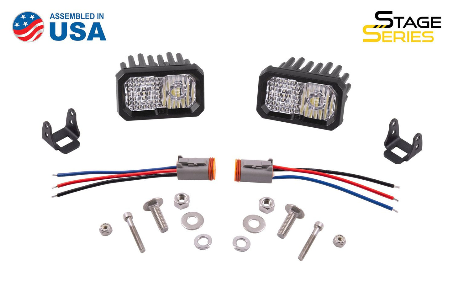 SSC2 White Pro Standard LED Pod (pair)