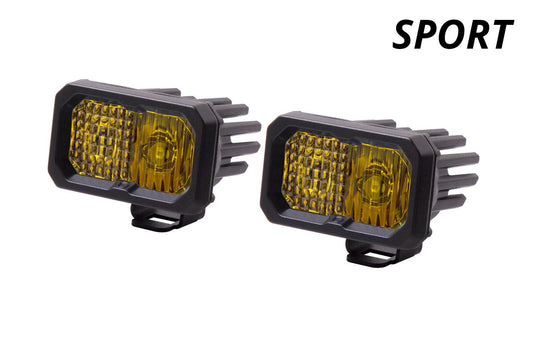 SSC2 Yellow Sport Standard LED Pod (pair)