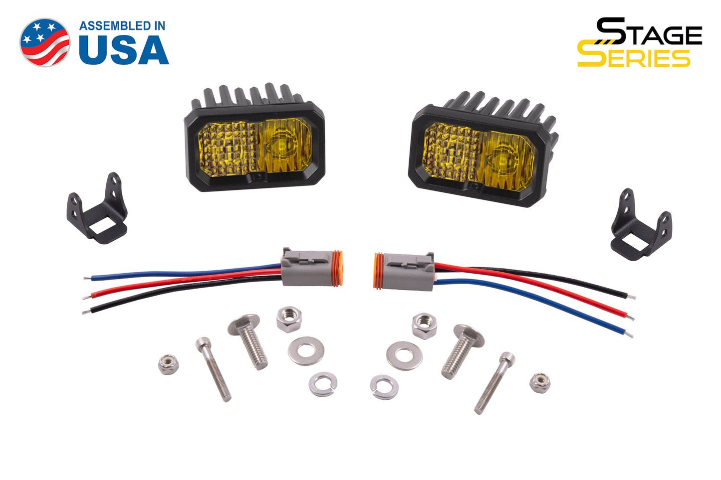 SSC2 Yellow Sport Standard LED Pod (pair)