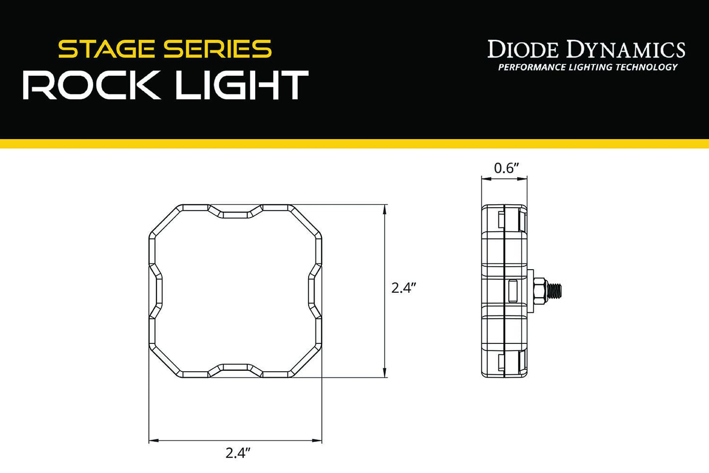 Stage Series RGBW LED Rock Light (one)