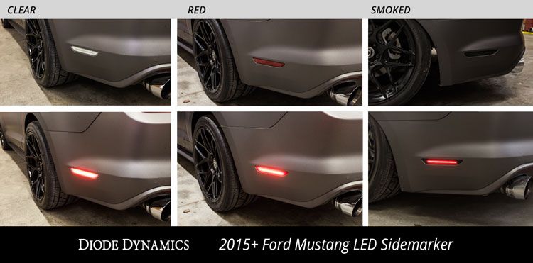 LED Sidemarkers for 2015-2023 (EU/AU) Ford Mustang Red (pair)