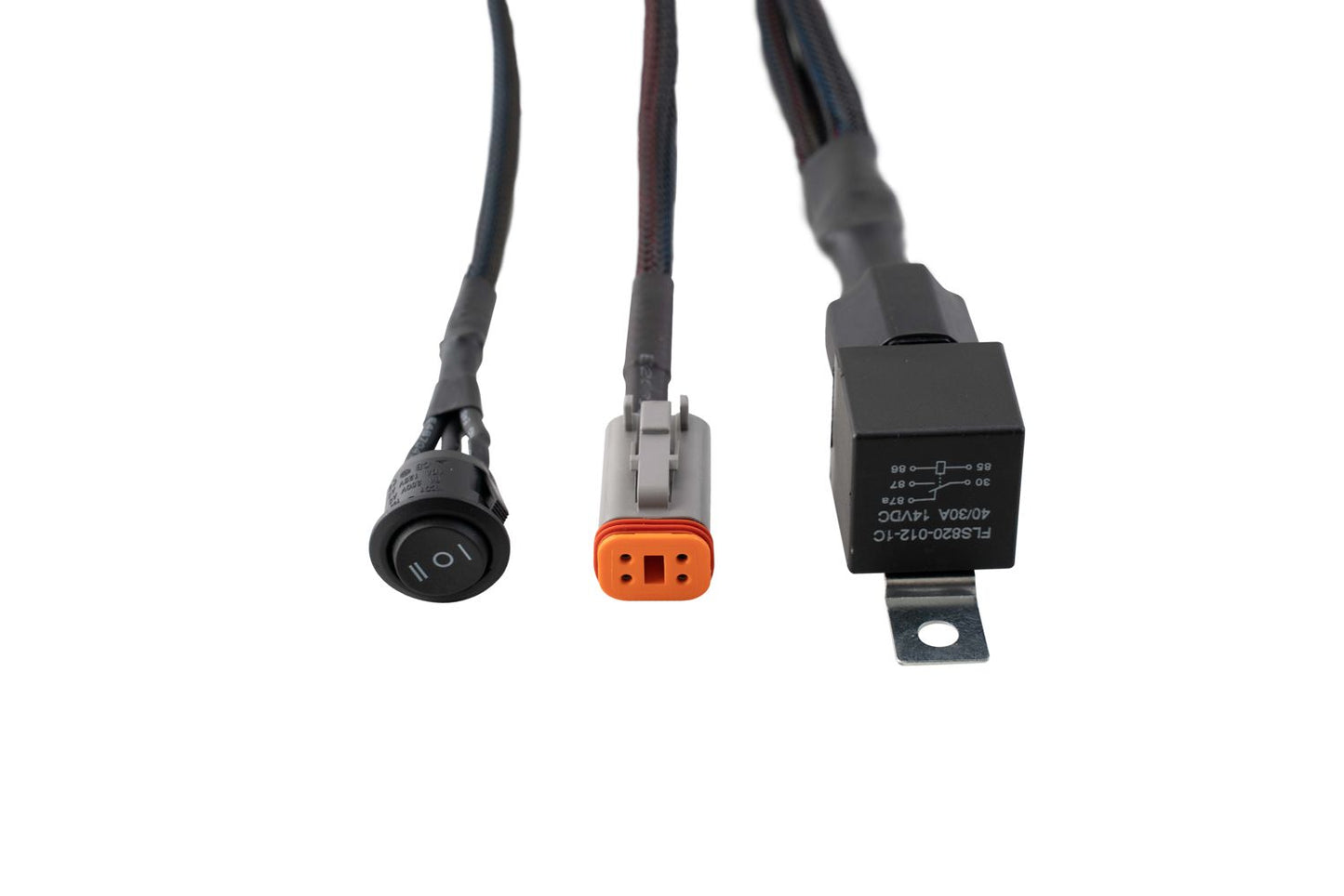 Car wiring harness with connectors- Ultra Heavy Duty Single Output 4-pin Wiring Harness.