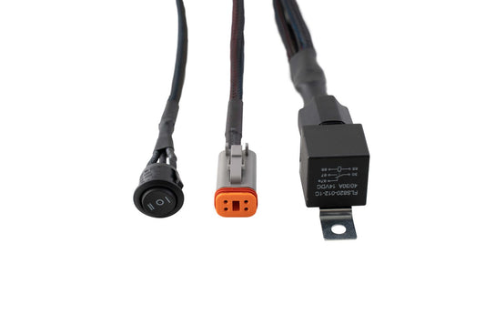Car wiring harness with connectors- Ultra Heavy Duty Single Output 4-pin Wiring Harness.