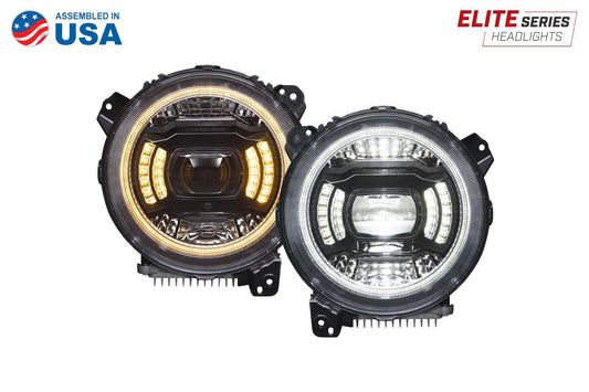 Elite LED Headlights for 2018-2025 Jeep JL Wrangler