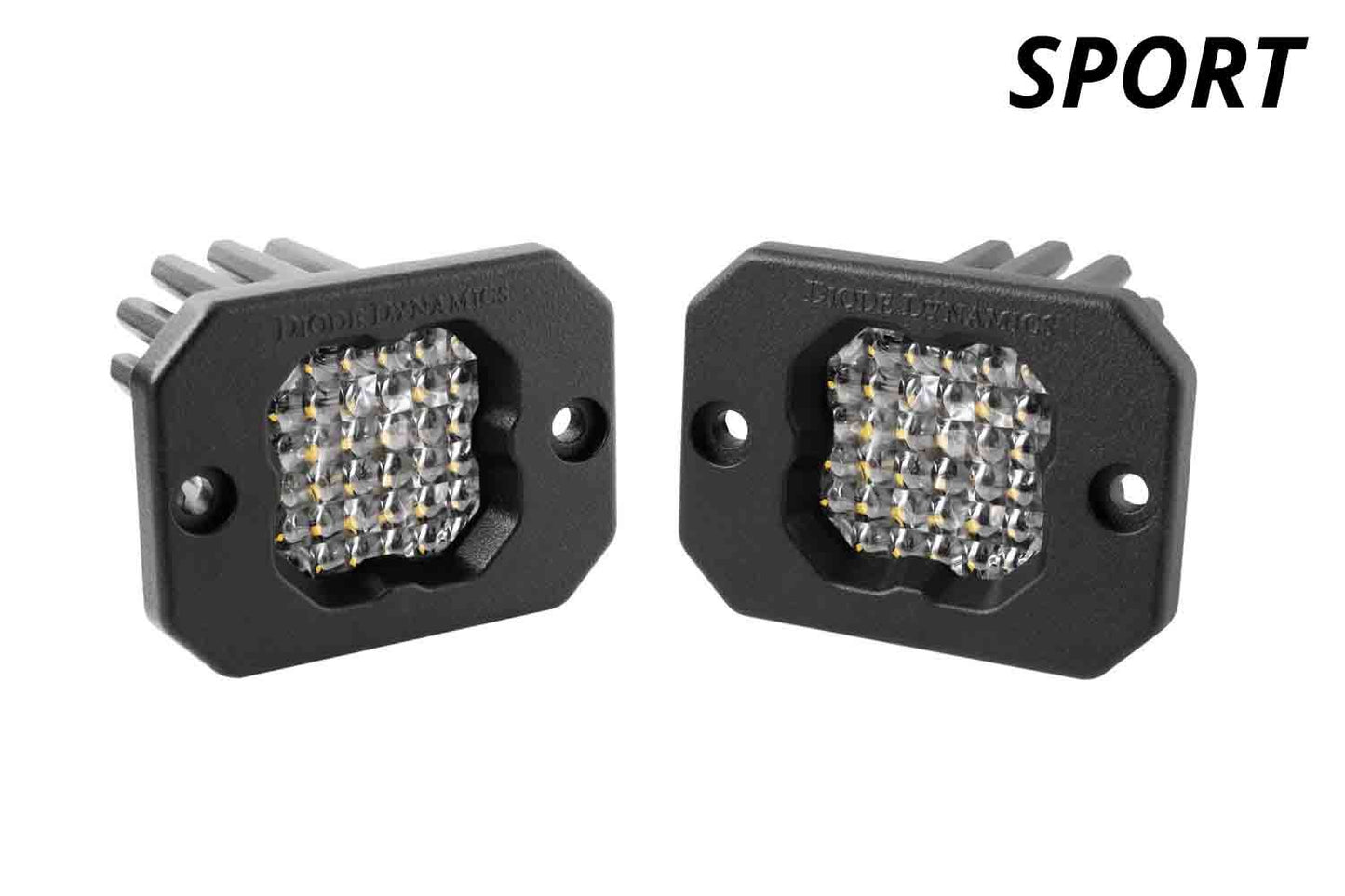 SSC1 White Sport Flush Mount LED Pod (pair)