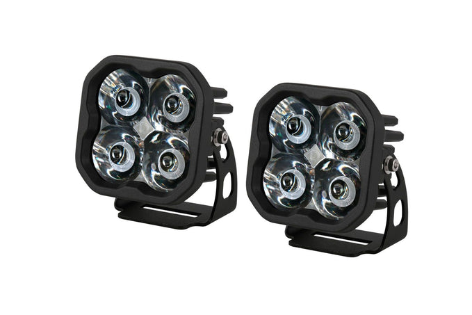 SS3 SAE White Max LED Pod - Spot (pair)