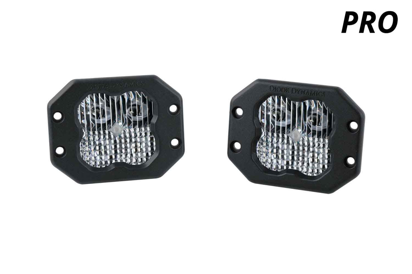 SS3 White Pro Flush Mount LED Pod (pair)