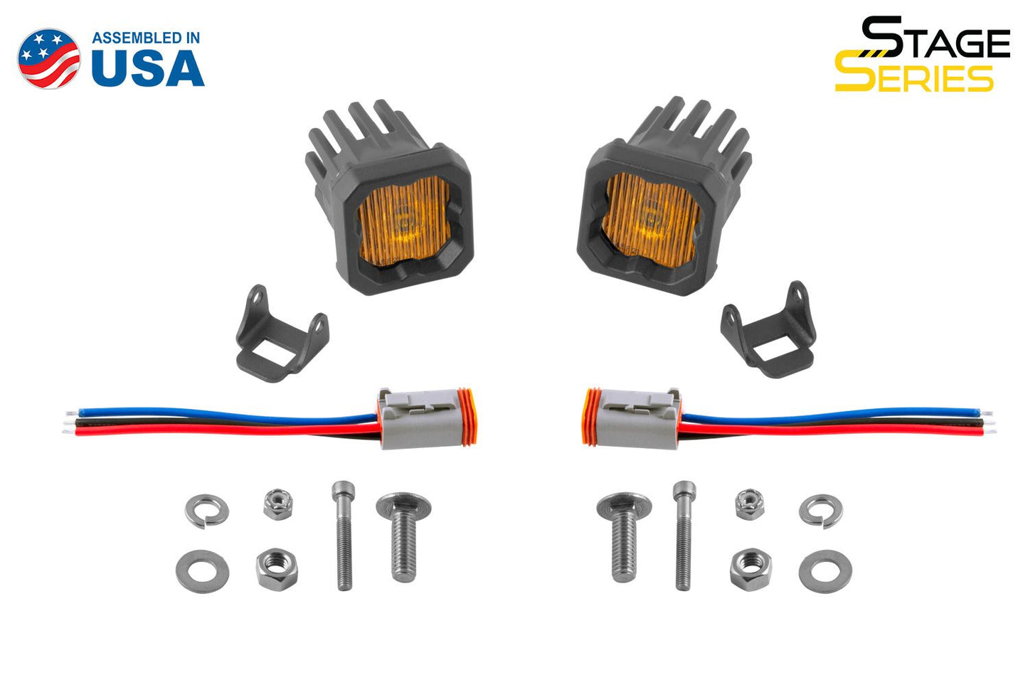 SSC1 Yellow Fog Standard LED Pod (pair)