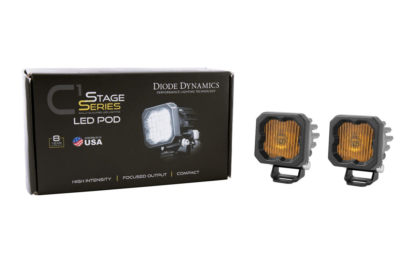 SSC1 Yellow Fog Standard LED Pod (pair)