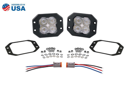 SS3 White Pro Flush Mount LED Pod (pair)