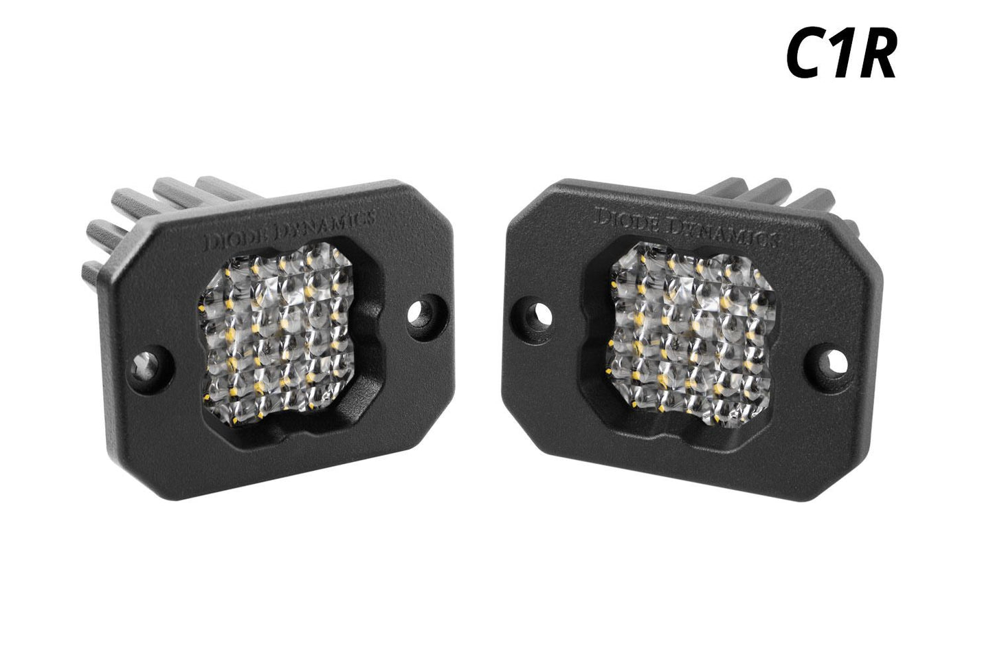 Stage Series C1R White Flood Flush Mount LED Pod (pair)