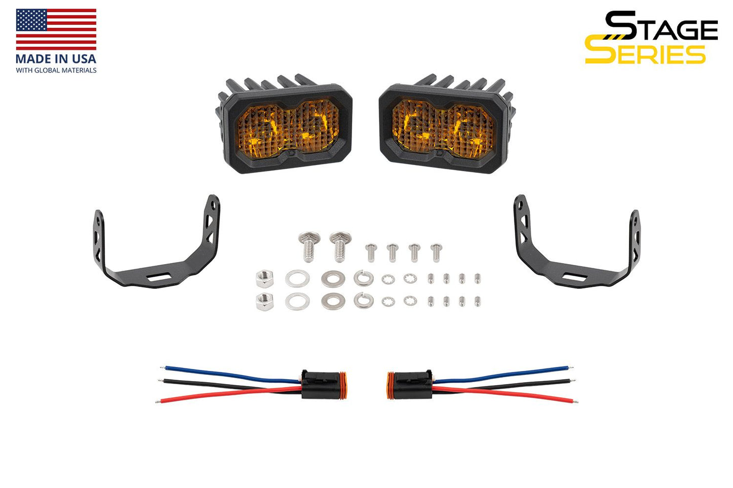 C2 2.0 SAE Yellow Sport LED Pod (pair)