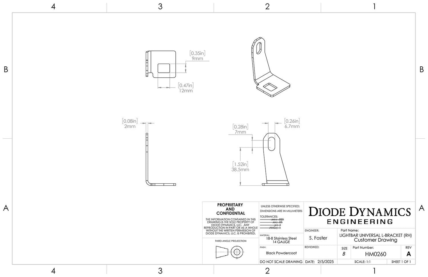 Stage Series LED Light Bar Universal Bracket Kit