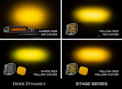 SS3 LED Pod Cover, Yellow (one)