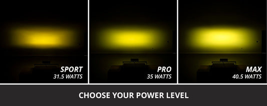 SS6 SAE/DOT Yellow LED Light Bar (one)