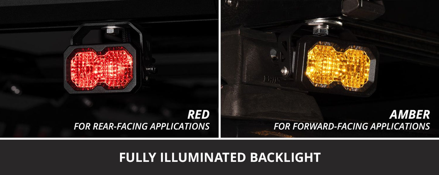 C2 2.0 SAE/DOT White Sport LED Pod (pair)