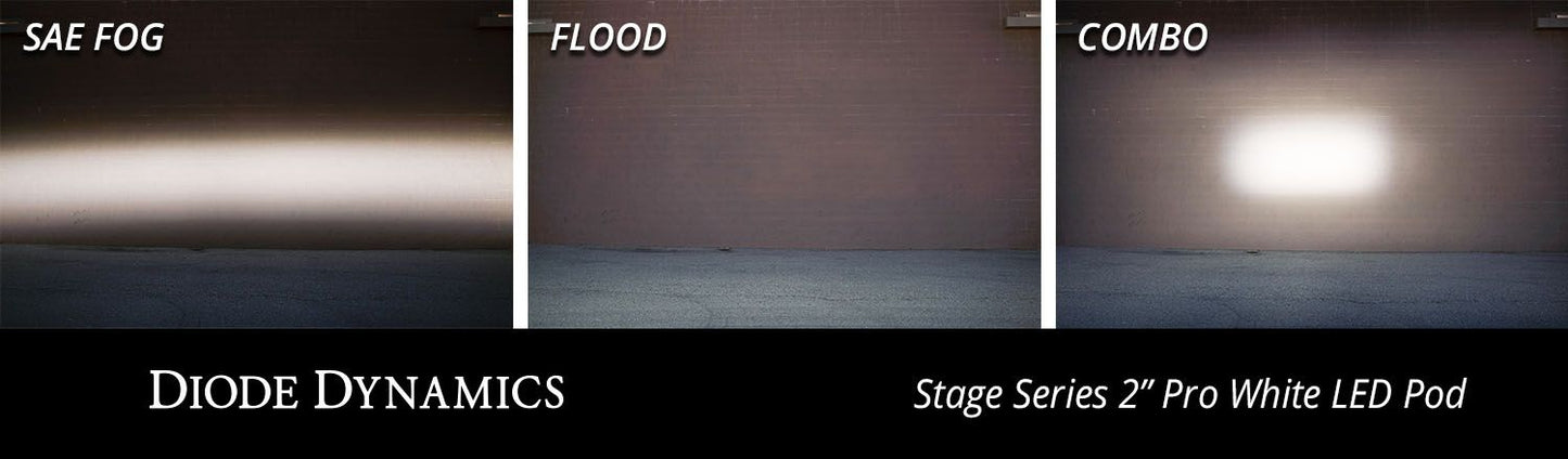 SSC2 SAE White Sport Flush Mount LED Pod (pair)